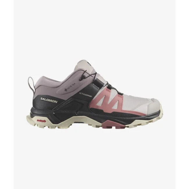 Salomon Womens X Ultra4 GTX Ashes Of Roses/ Light Mahogany/ Almond Milk