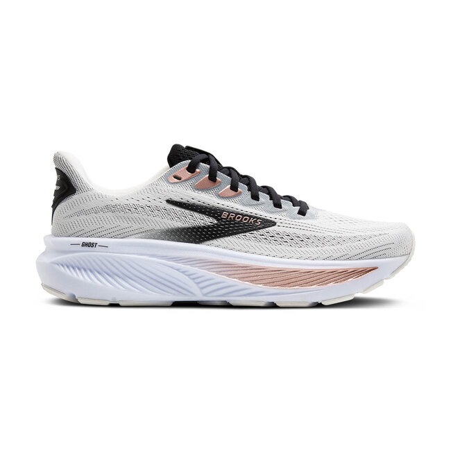 Brooks Ghost 17 White/Black/Rose Gold