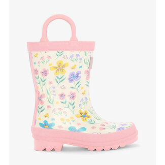 Hatley Rainboots Little Garden Chicks w/ handles White