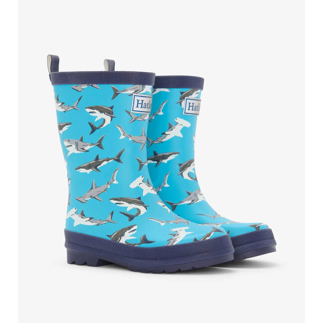 Hatley Rainboots Shark Party Matte