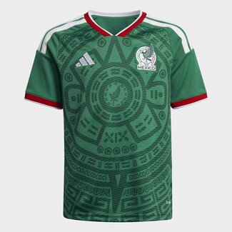 Adidas Youth Soccer Jersey Home Mexico 2026 Bold Green