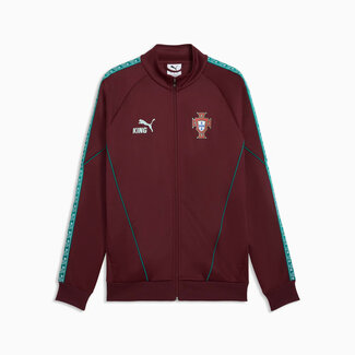 PUMA Soccer Jacket Portugal King Athem Ruby Shimmer/Sea Glass