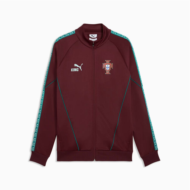 PUMA Soccer Jacket Portugal King Athem Ruby Shimmer/Sea Glass