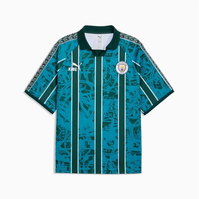 PUMA Adult Jersey MCFC King Retro Home 2026/27 Tropical Blue/Deep Navy