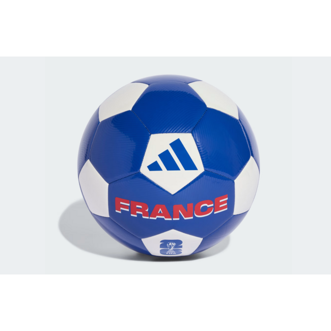 Adidas Soccer Ball France Club WC2026 White/Bold Blue/Better Scarlet