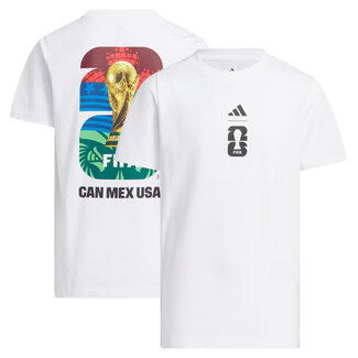 Adidas Kids Soccer T-Shirt WC2026 White
