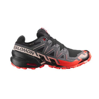 Salomon Speedcross 6 GTX Black / Fiery Red / Almond Milk