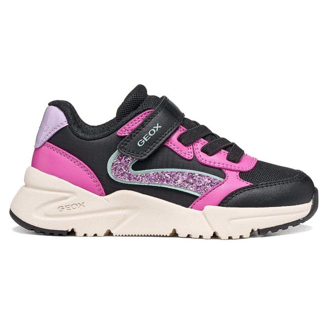 Geox Loftus Girl Black/Fuchsia