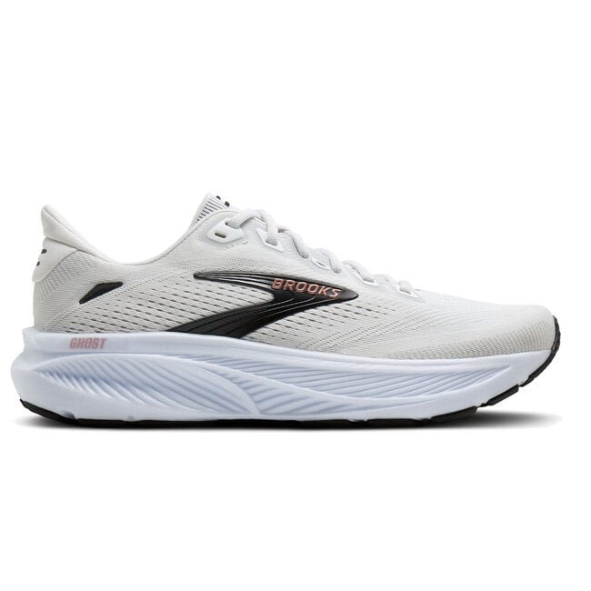 Brooks Ghost 18 White/Black/Rose Gold