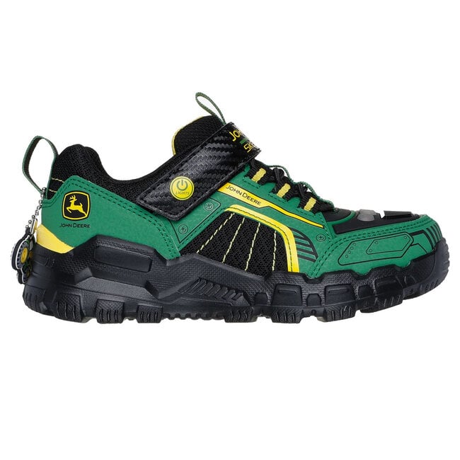 SKECHERS Lights Adventure Track Rugged Brights (John Deere) Green/Black