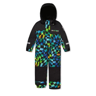 deux par deux 1 Piece Snowsuit Play Printed Multicolour Checker