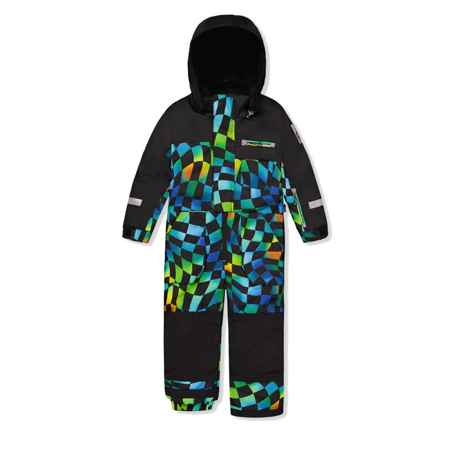 deux par deux 1 Piece Snowsuit Play Printed Multicolour Checker