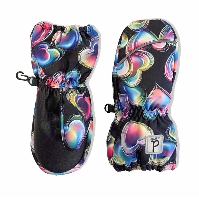 deux par deux Play Winter Mittens Printed Hearts