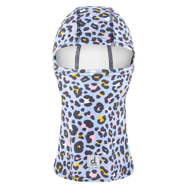 deux par deux Brushed Jersey Balaclava Printed Blue Leopard