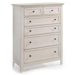 San Mateo 6 Drawer Chest Rustic White