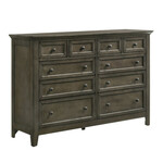 San Mateo 10 Drawer Dresser Gray