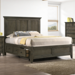 San Mateo Gray Queen Storage Bed