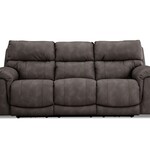 Homestretch Cosmo Triple Power Sofa in Pewter
