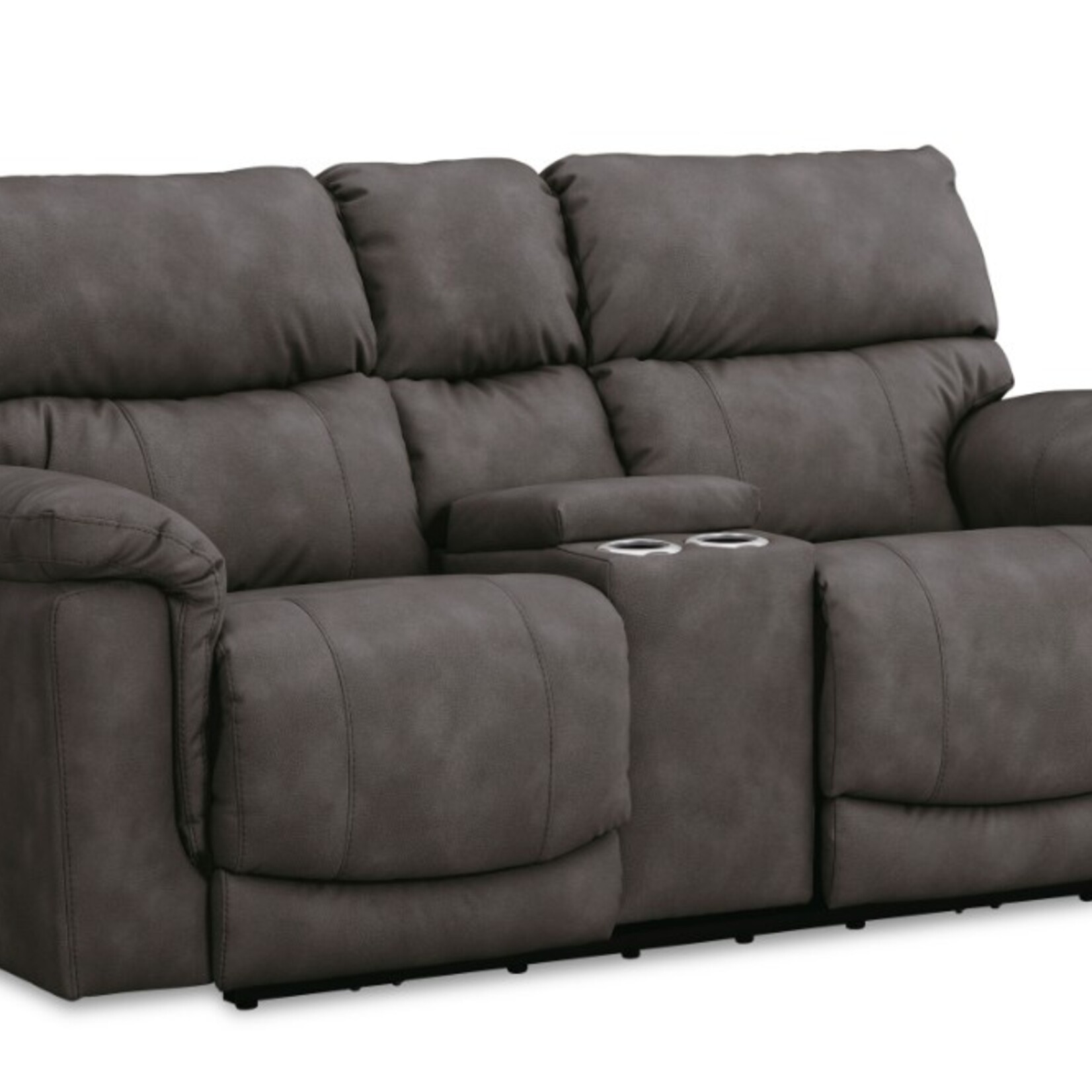 Homestretch Cosmo Triple Power Loveseat in Pewter