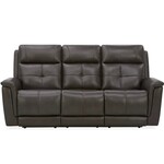 Flexsteel Ranger Leather Reclining Sofa with Triple Power, Heat & Massage in 439-70