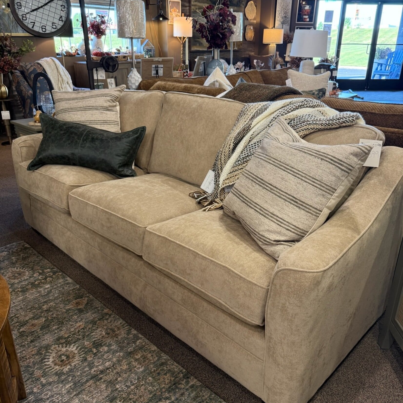 Craftmaster Shallow Seat Sofa in Conclude 07