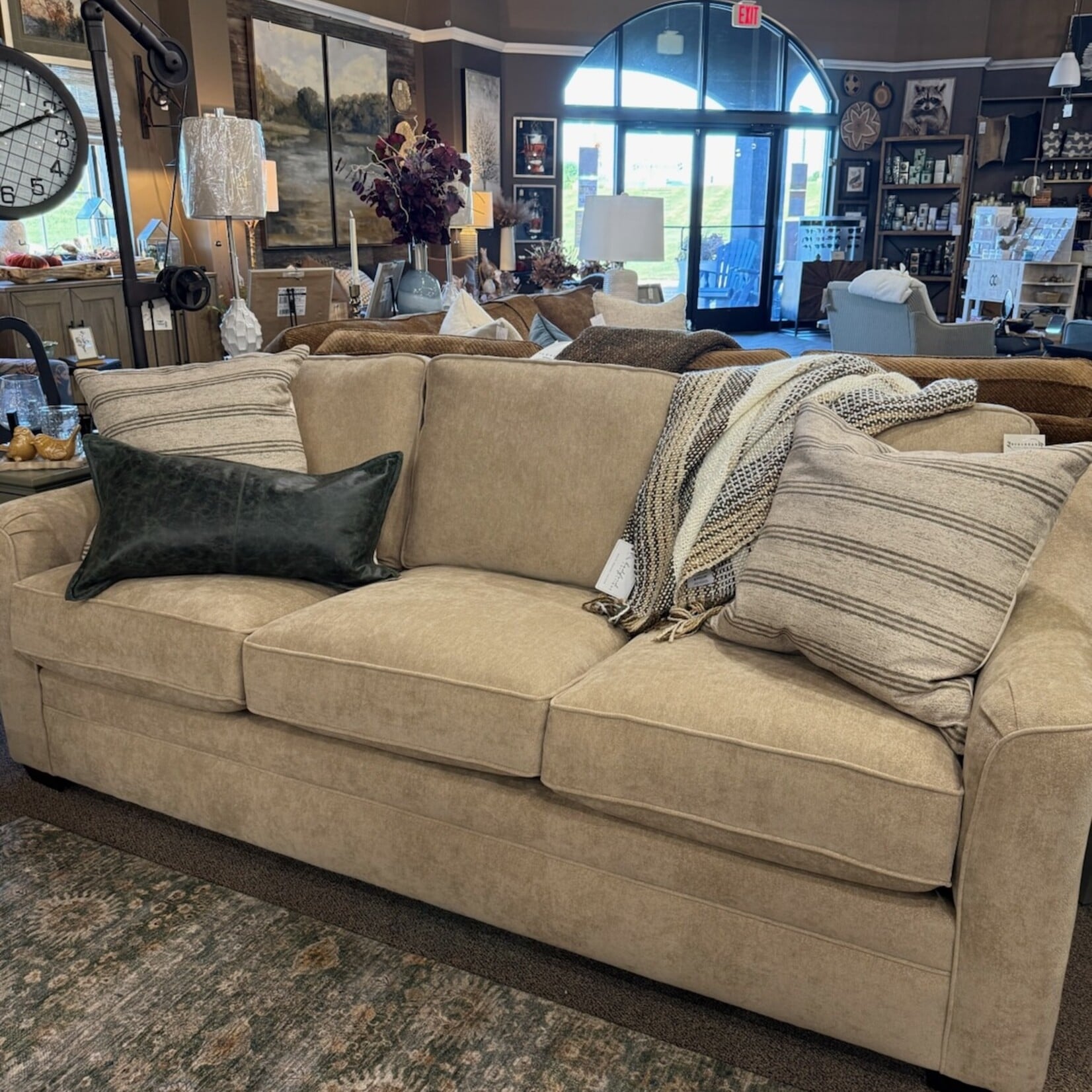 Craftmaster Shallow Seat Sofa in Conclude 07