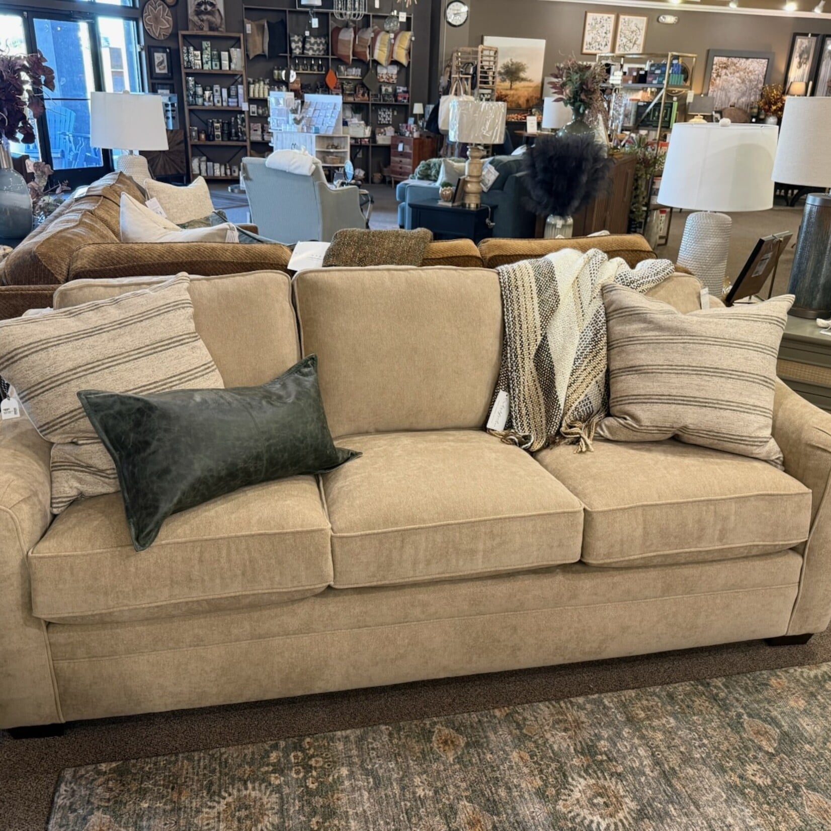 Craftmaster Shallow Seat Sofa in Conclude 07