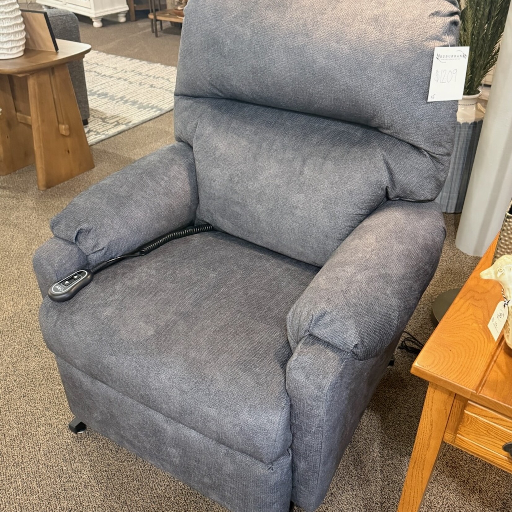 Best Power Lift Recliner 1AW31 in 20333C Slate (Grade A)