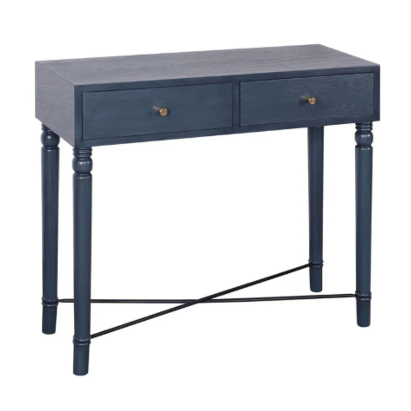 French Blue 2 Drawer Console