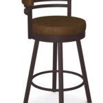 Amisco Ronny Swivel Stool in Oxidado / Wild West