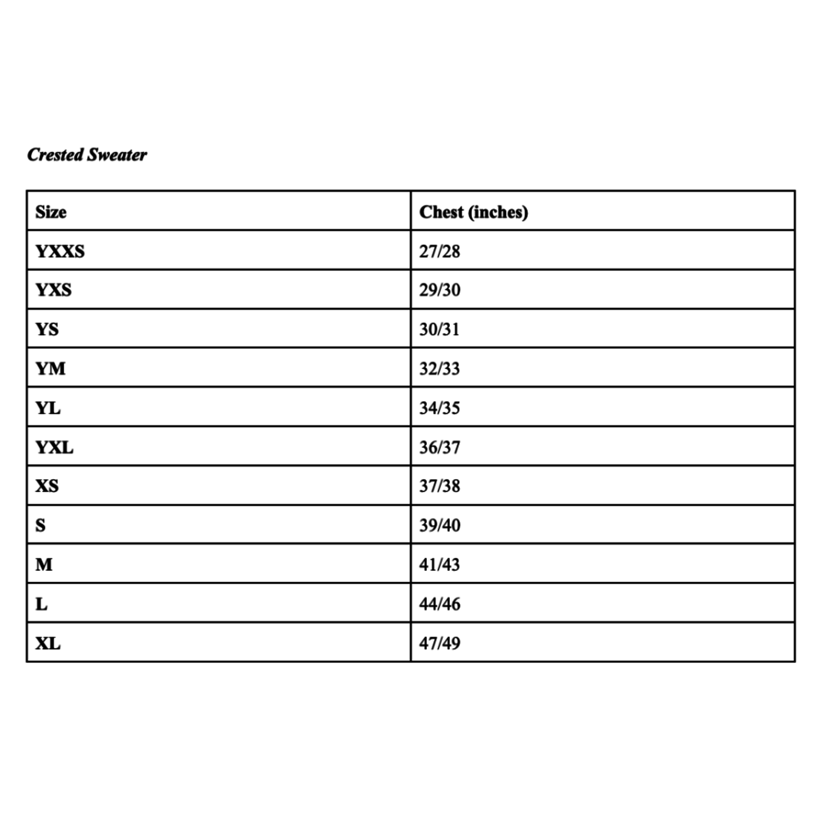 Sweater [Crested] Long-Sleeve ADULT