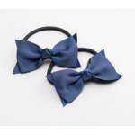 Elastic Bow Set (2) Grosgrain BLUE (NEW)