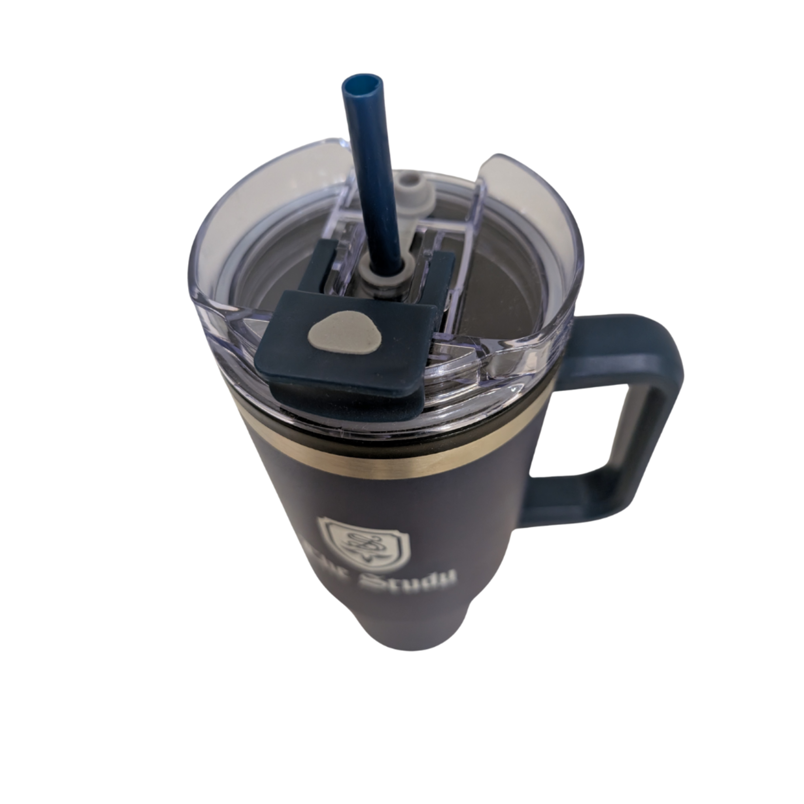 Travel Mug - 40 oz Vacuum-Insulated Stanley-Style with Straw