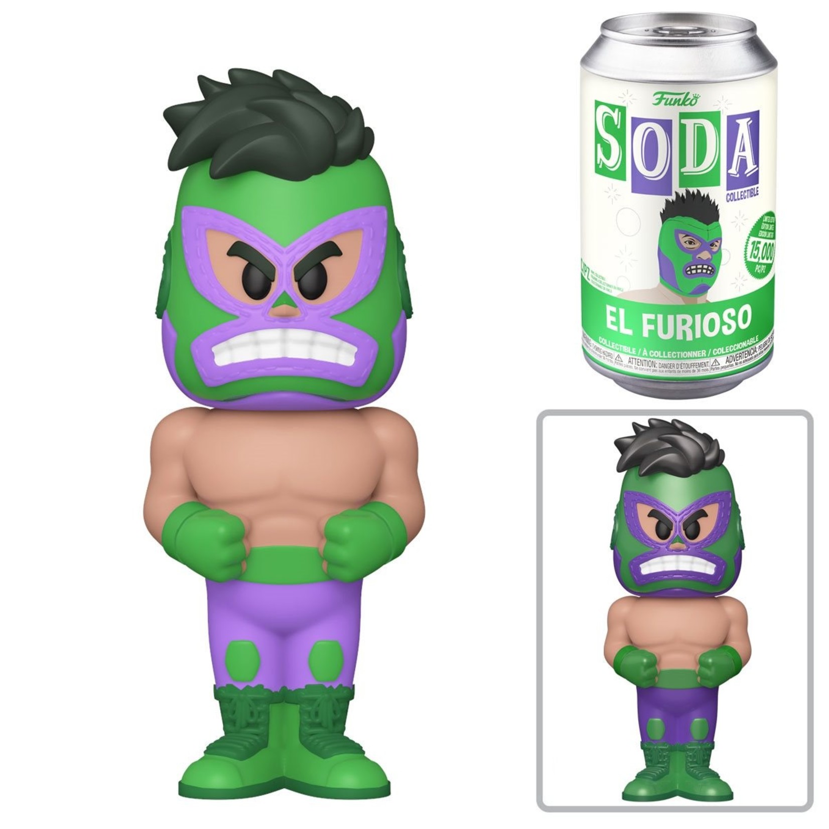 Luchadores Hulk Soda Pop Chance Of Chase