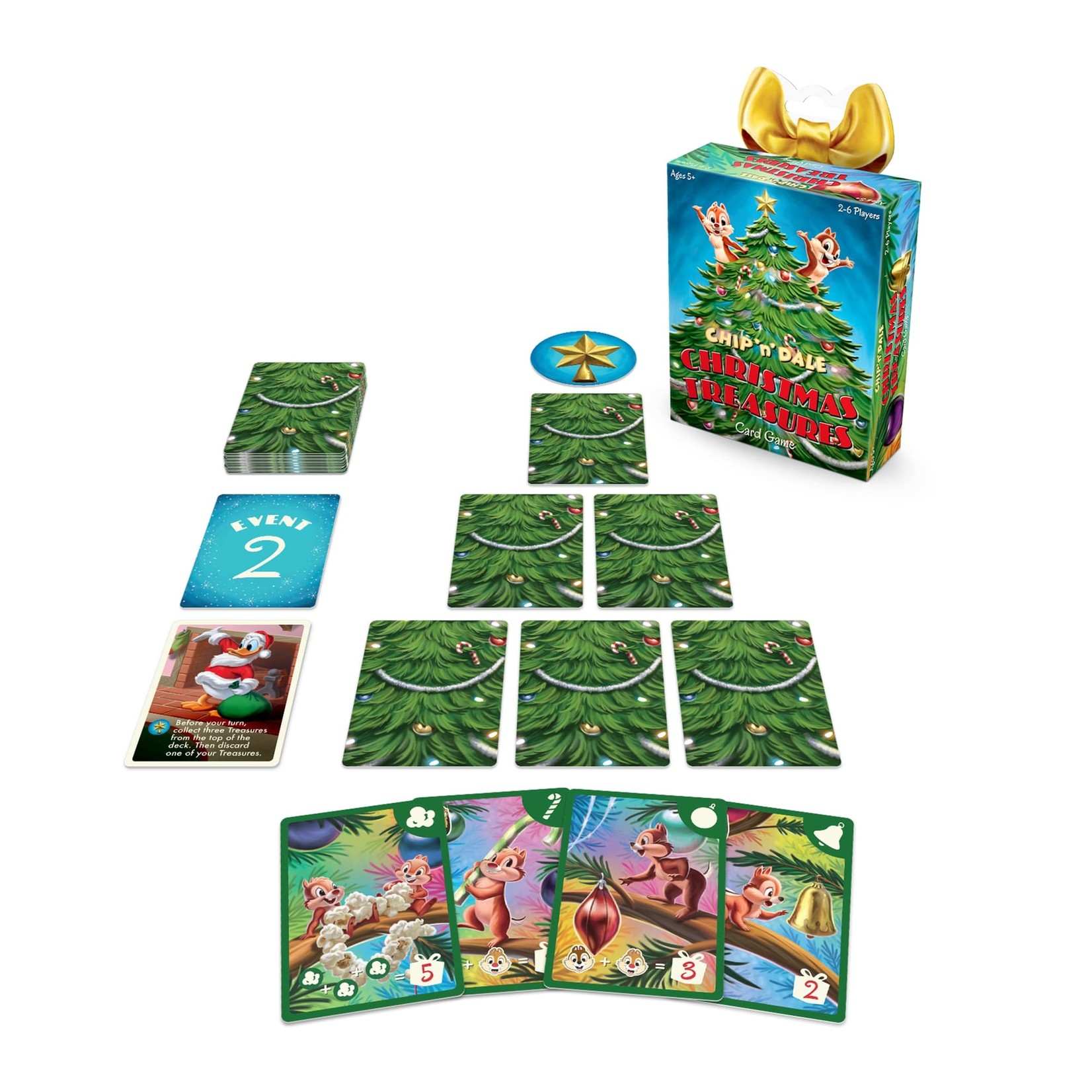 Disney Chip N Dale Xmas Treasures Card Game