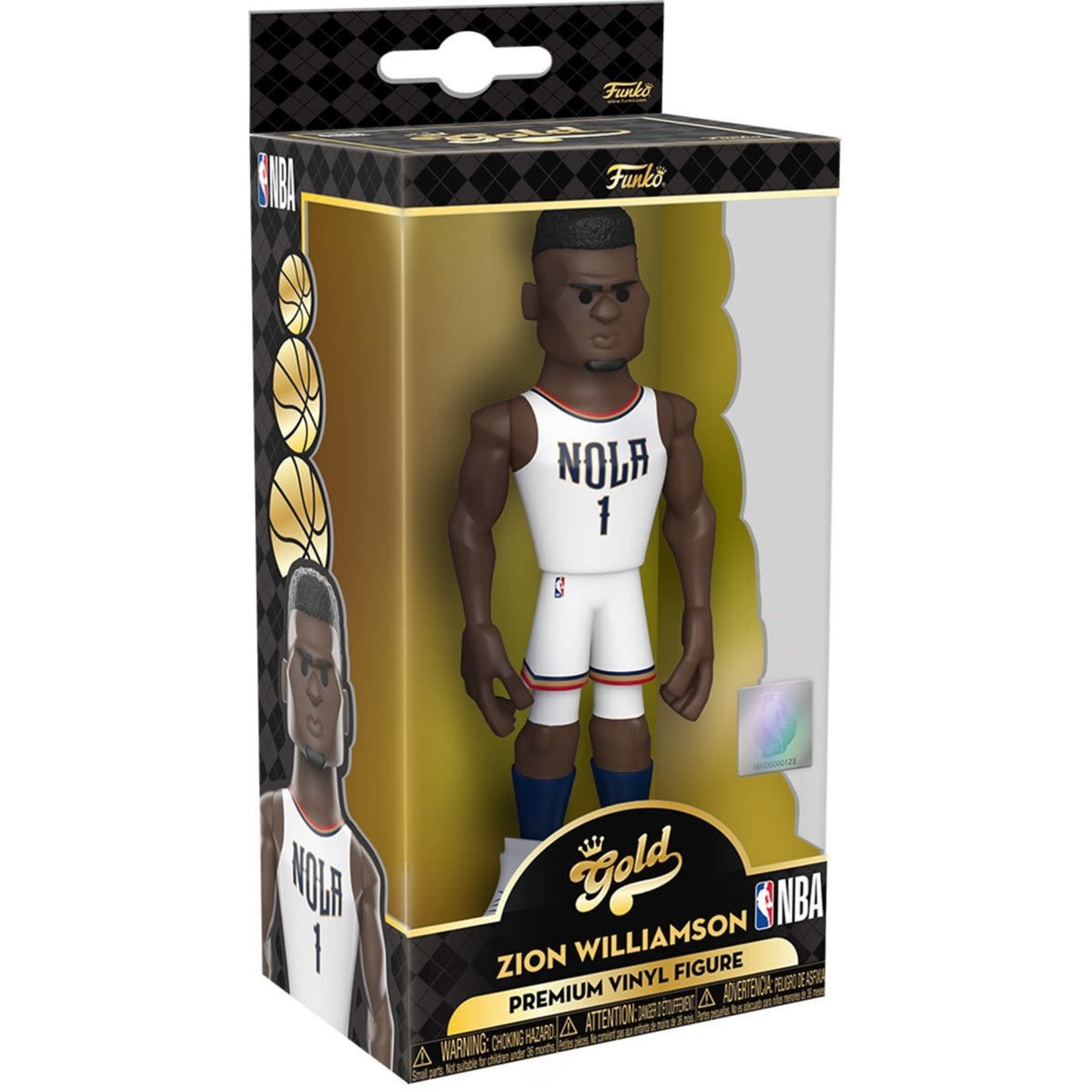 Funko Gold 5" NBA Zion Williamson Pelicans (Home Uni)
