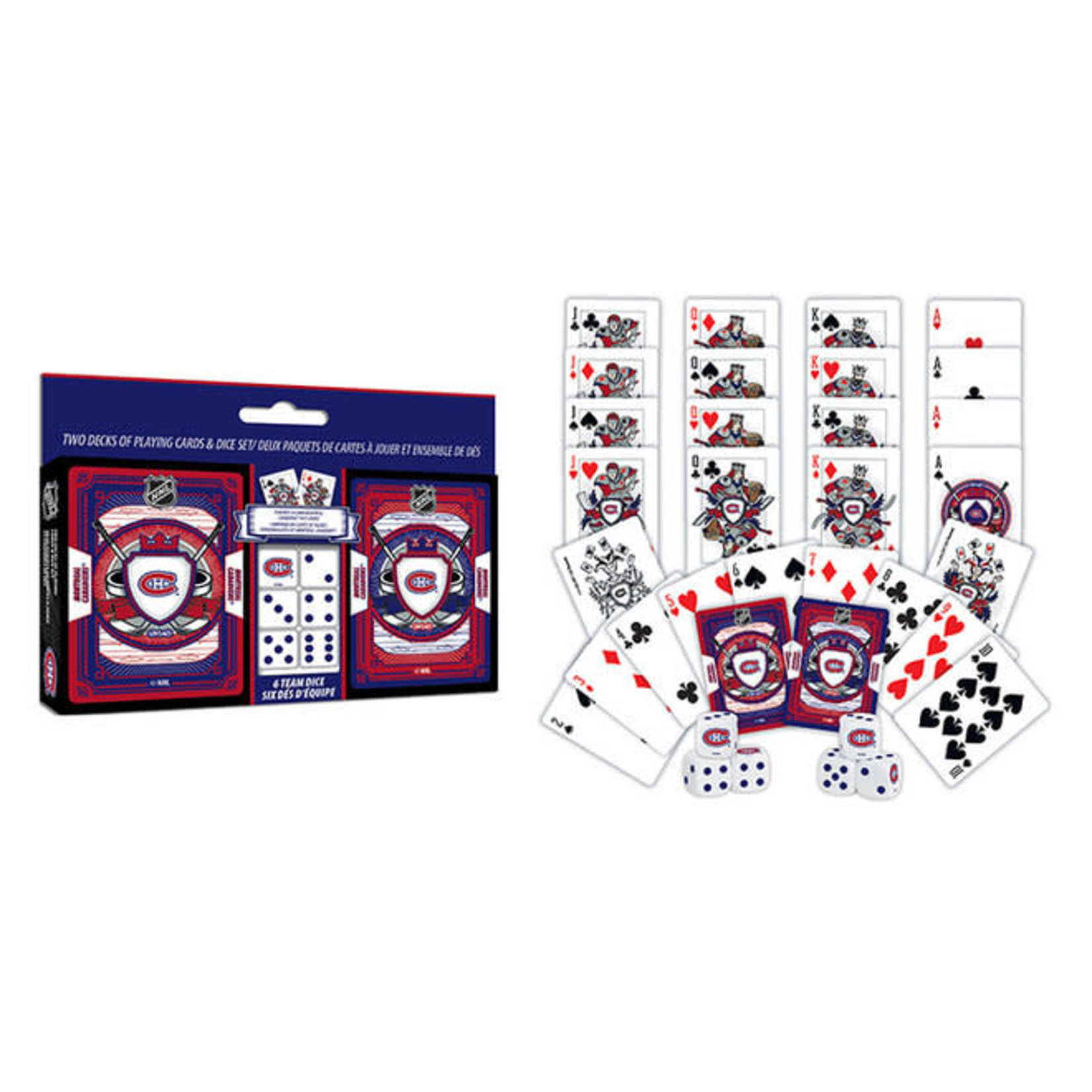 NHL 2Pk Cards & Dice Set Canadiens