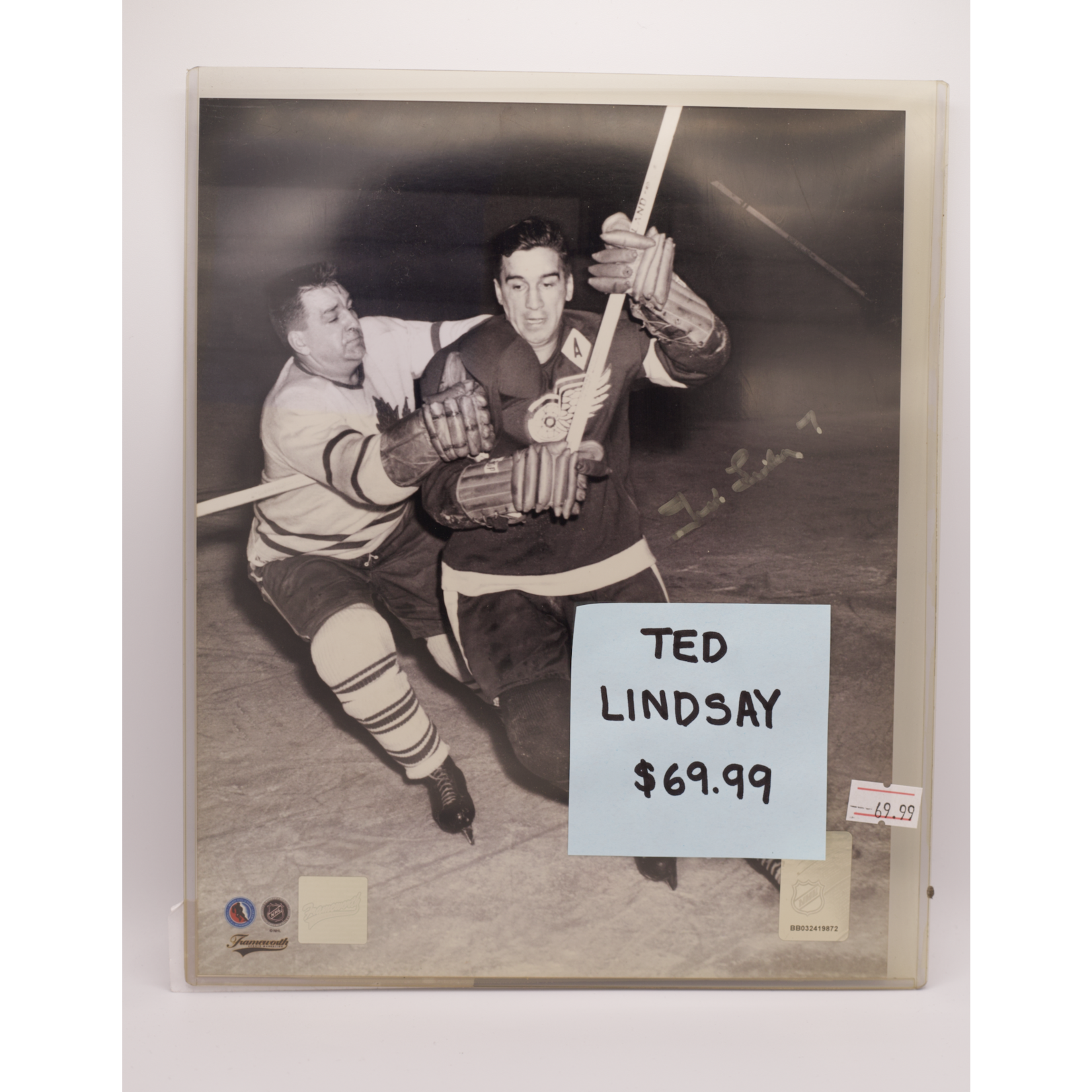 Ted Lindsay Signed Photo