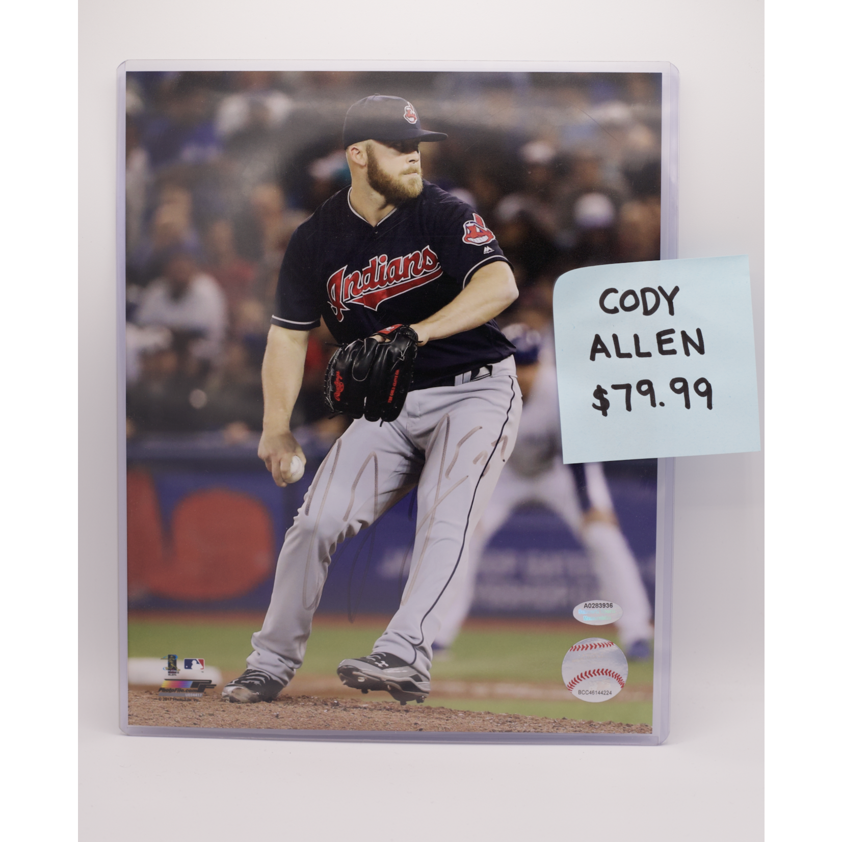 Cody Allen Signed Photo