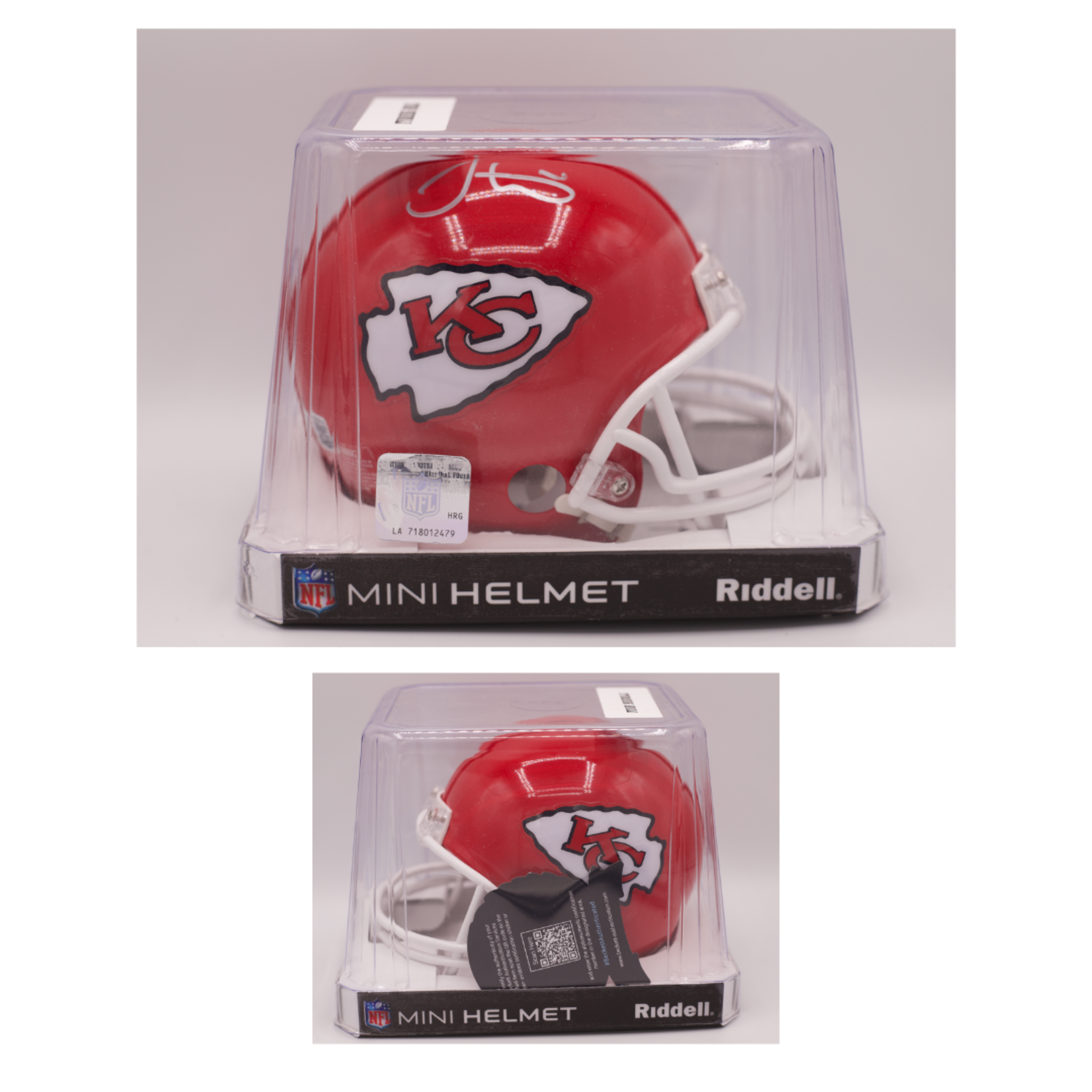 Tyreek Hill Autographed KC Chiefs Flash Mini Helmet-Beckett W