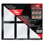 Ultra Pro One-Touch 3X5 6 Card UV Black Bordered 35Pt