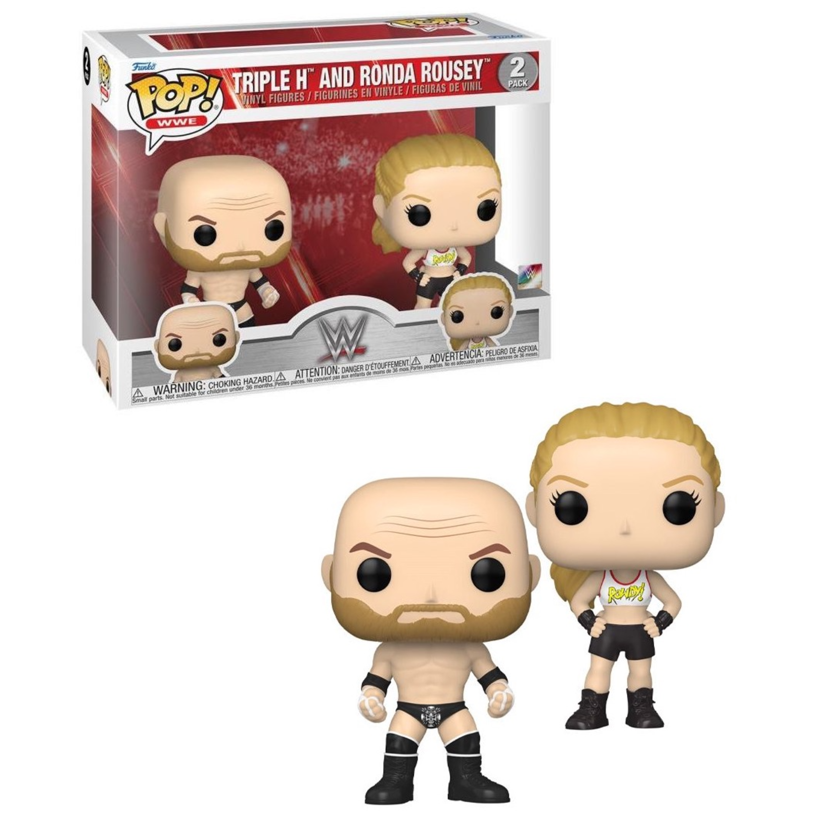 Funko POP WWE Rousey & Triple H 2Pk