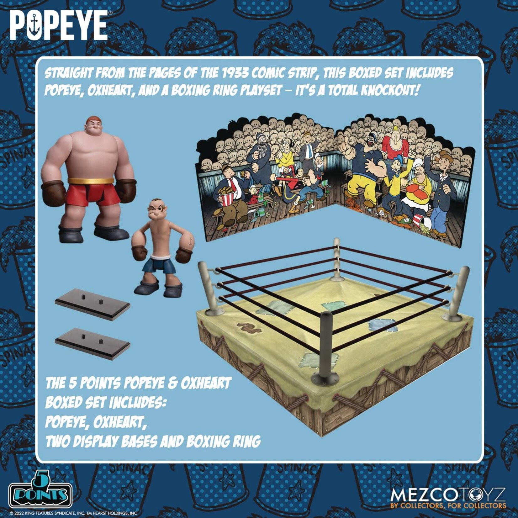 Mezco 5 Points Popeye & Oxheart Box Set