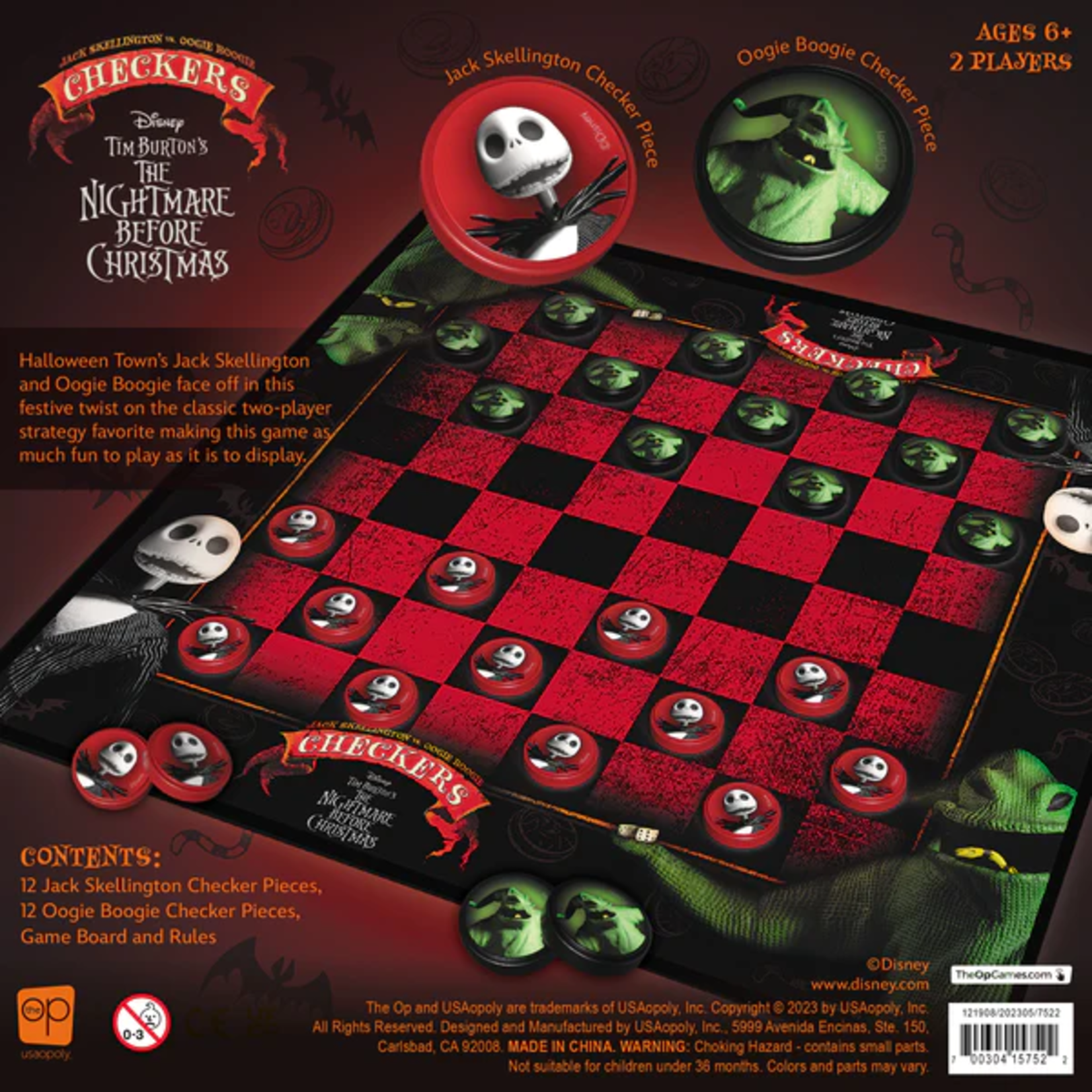 Checkers Disney Nightmare Before Christmas Game