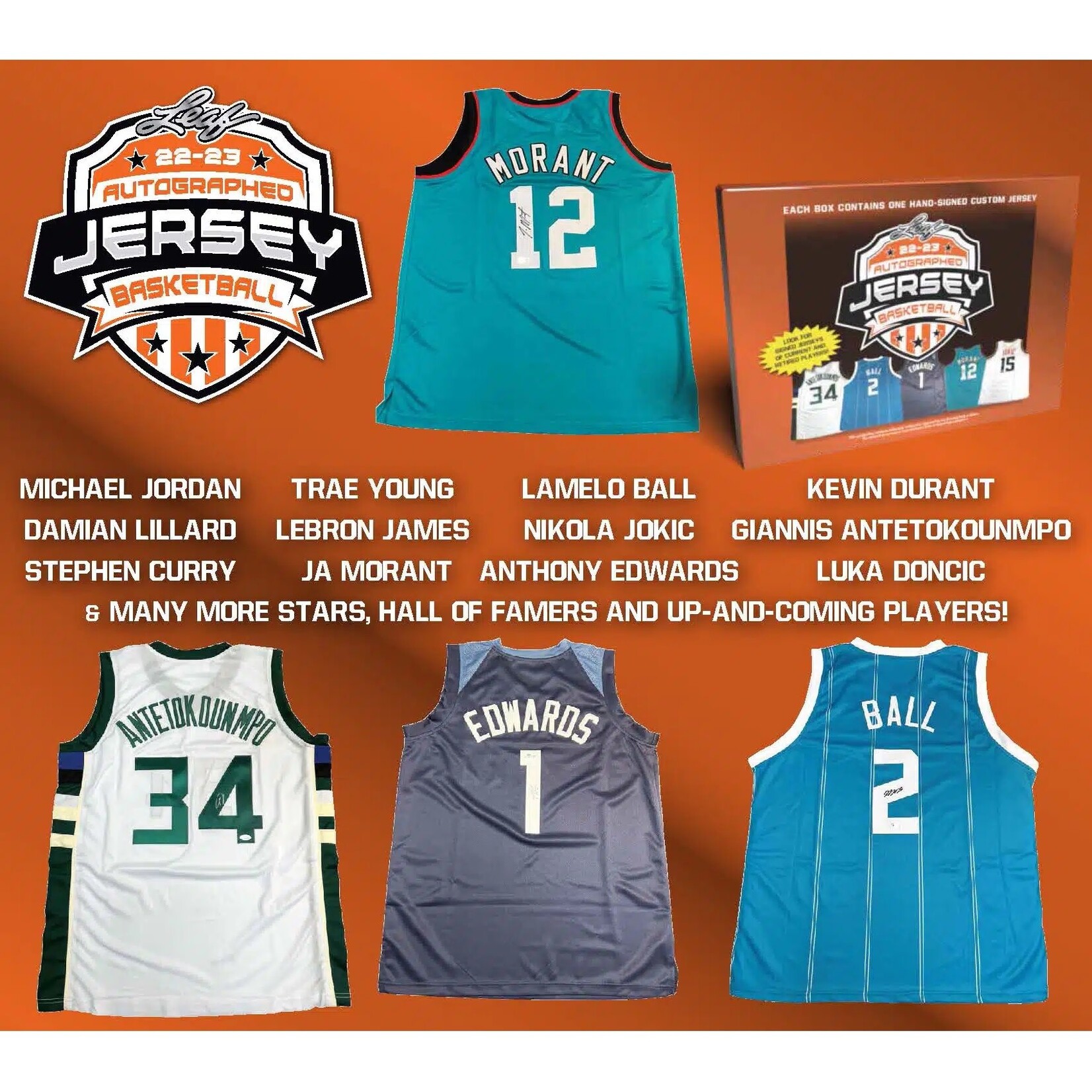 Leaf 2023 Leaf Mystery Autographed Jersey Basketball