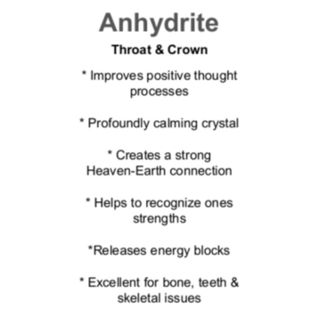 Anhydrite Cards - Box of 100