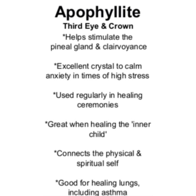 Apophyllite Cards - Box of 100