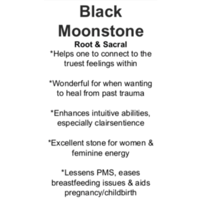 Black Moonstone Cards - Box of 100