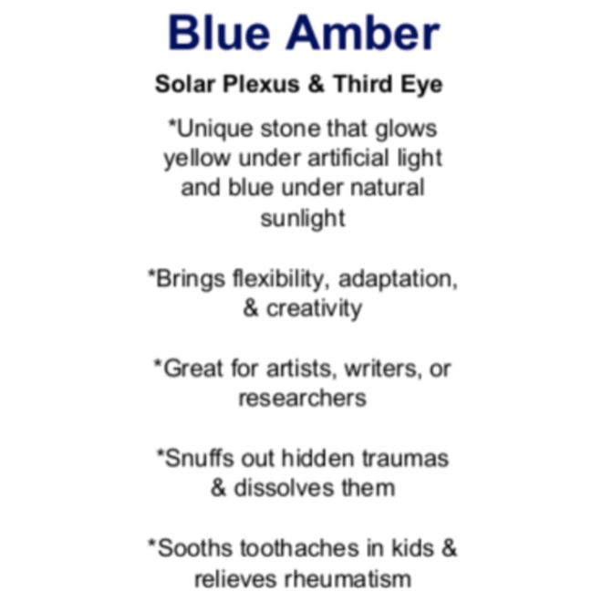 Blue Amber Cards - Box of 100