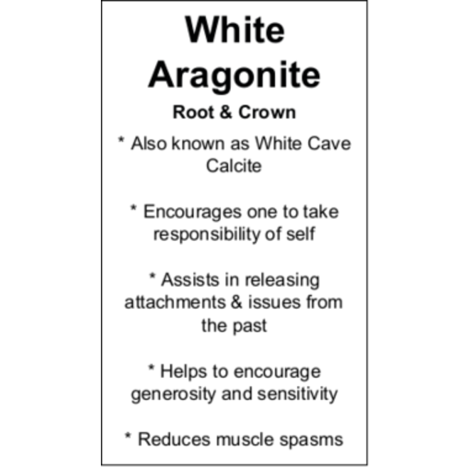 White Aragonite Cards - Box of 100